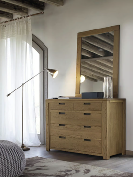 QUADRA - Rectangular framed solid wood mirror by Devina Nais - view 3